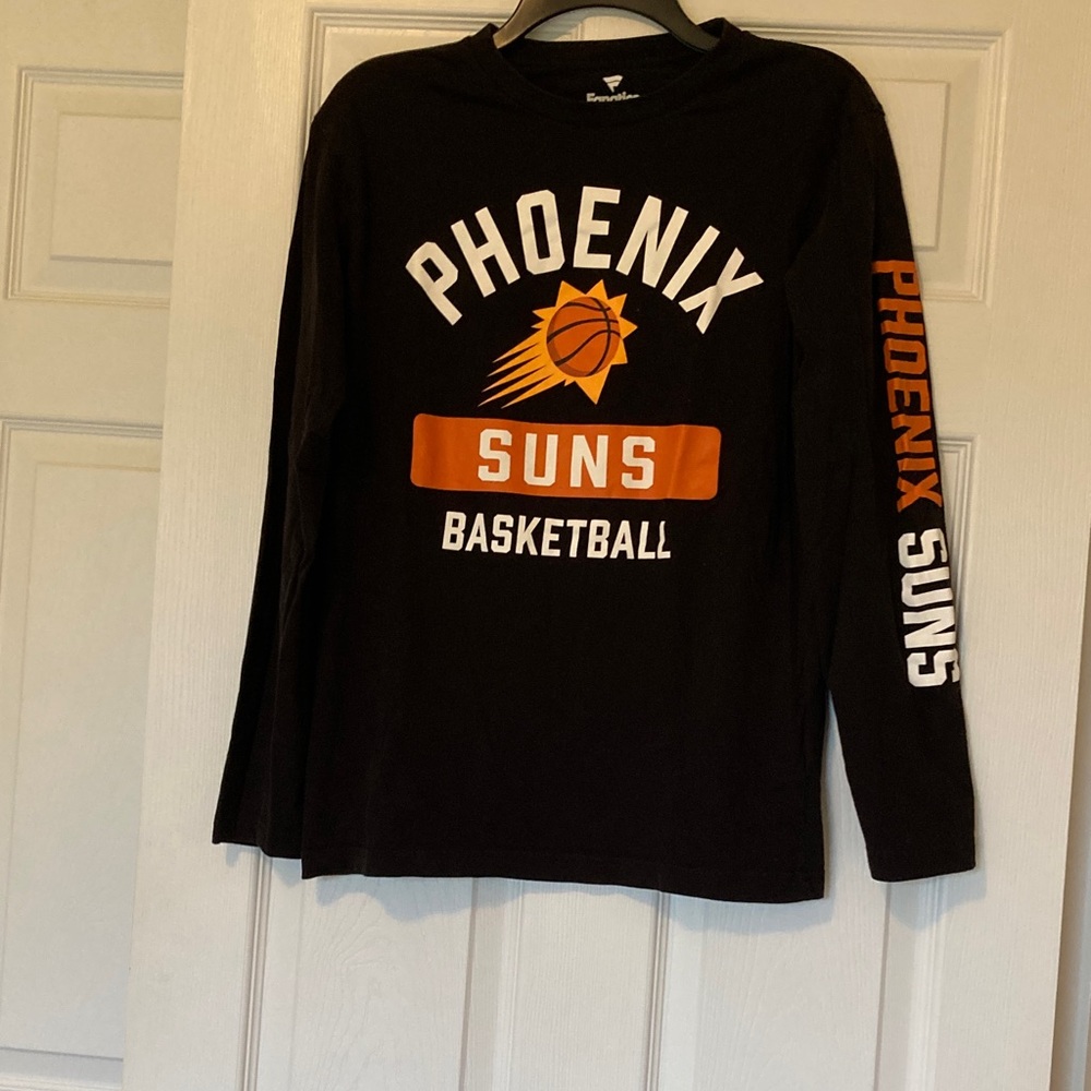Fanatics Phoenix Suns Black and Orange Long Sleeve Shirt